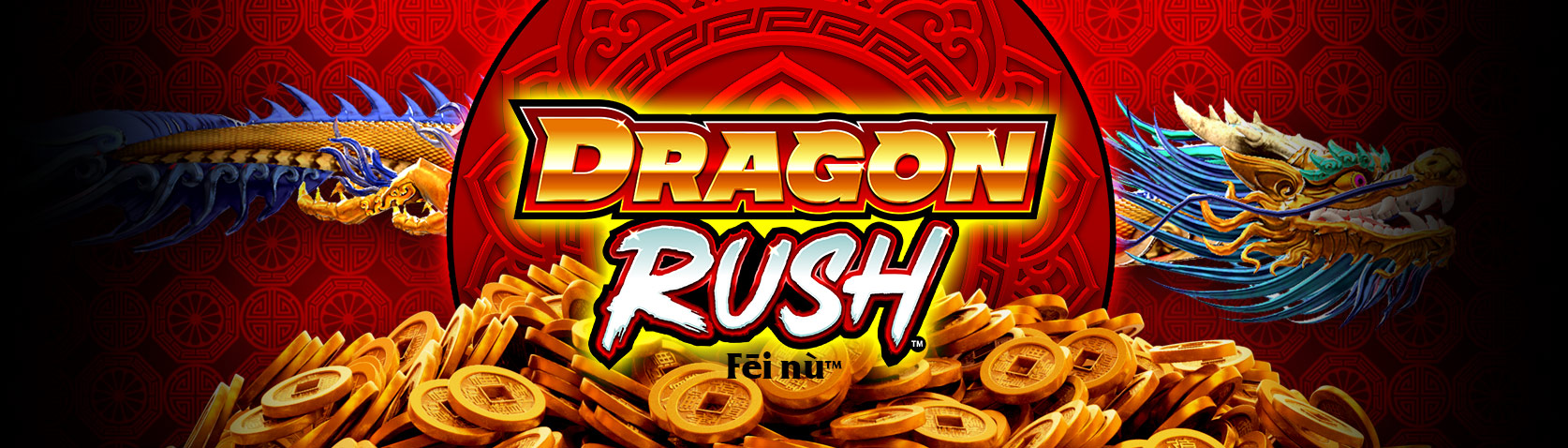 Dragon Rush Fei Nu slot machine cabinet by Incredible Technologies