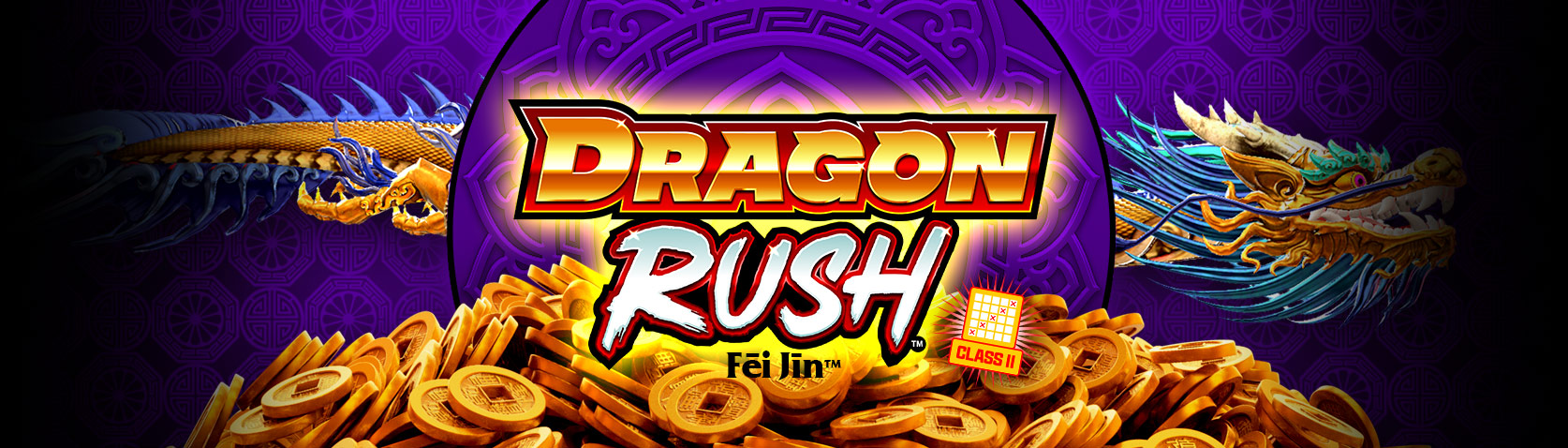Dragon Rush Fei Jin slot machine cabinet by Incredible Technologies
