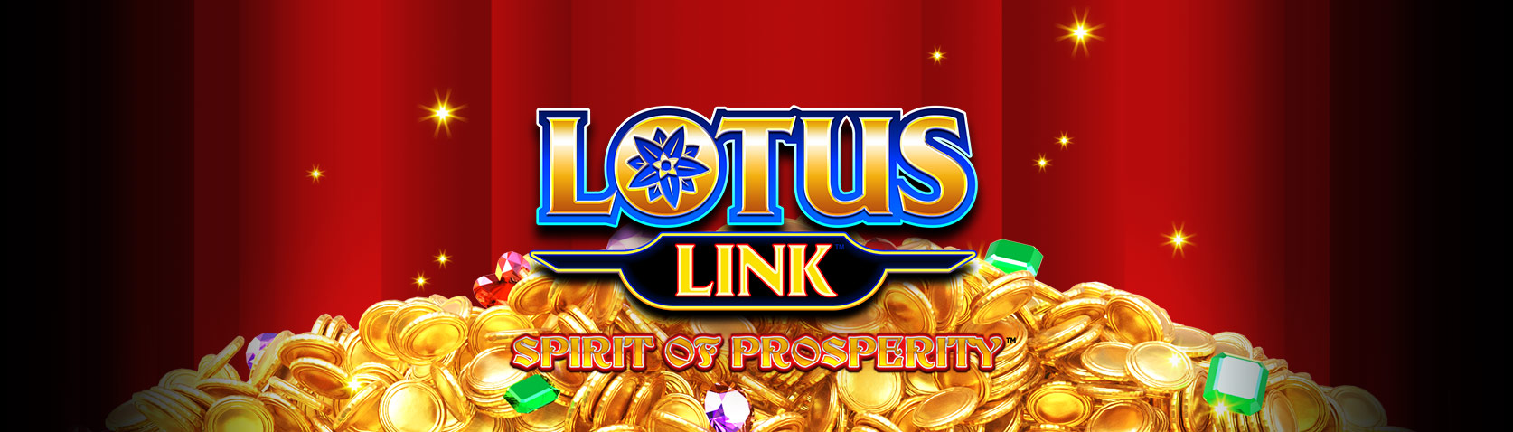 Lotus Link Spirit of Prosperity slot machine cabinet by Incredible Technologies