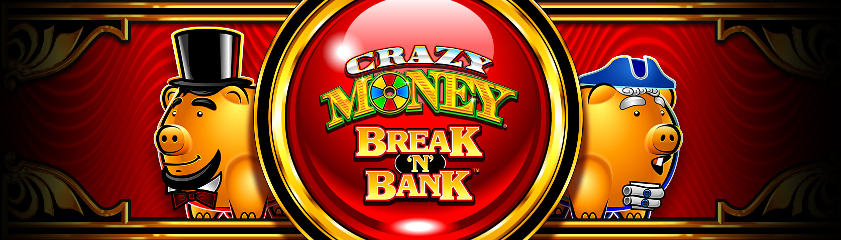 Crazy Money Break 'N' Bank slot machine cabinet by Incredible Technologies