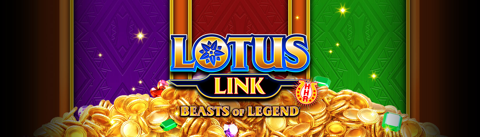 Lotus Link Beasts of Legend slot machine cabinet by Incredible Technologies