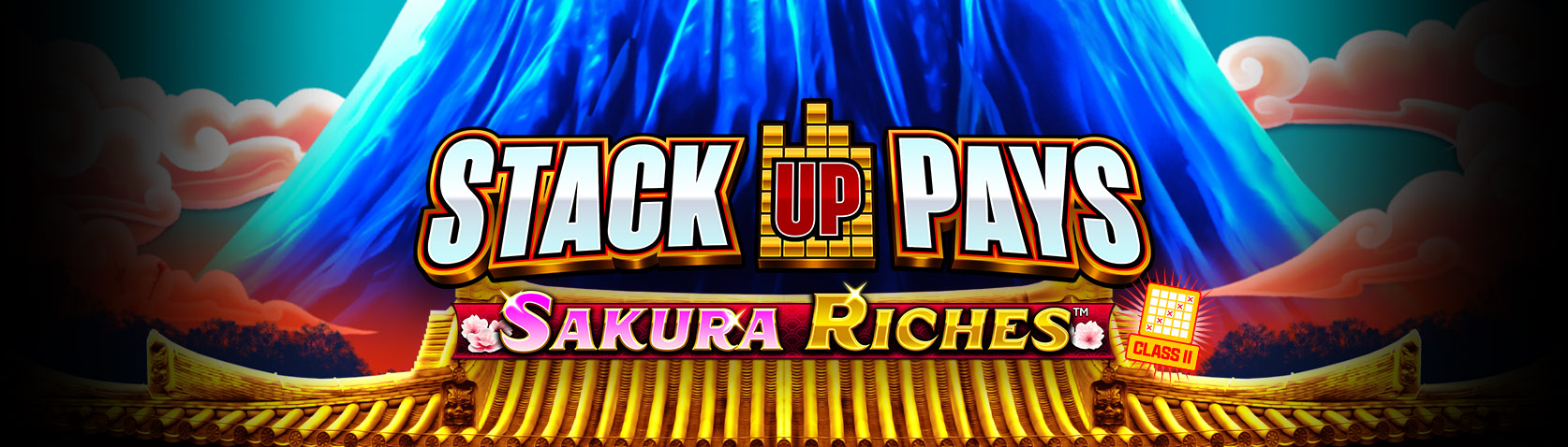 Stack Up Pays Sakura Riches slot machine cabinet by Incredible Technologies