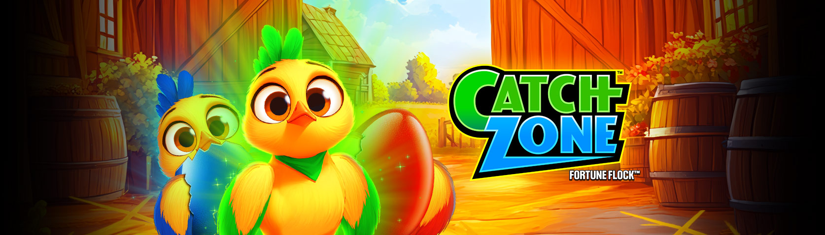Catch Zone Fortune Flock slot machine cabinet by Incredible Technologies