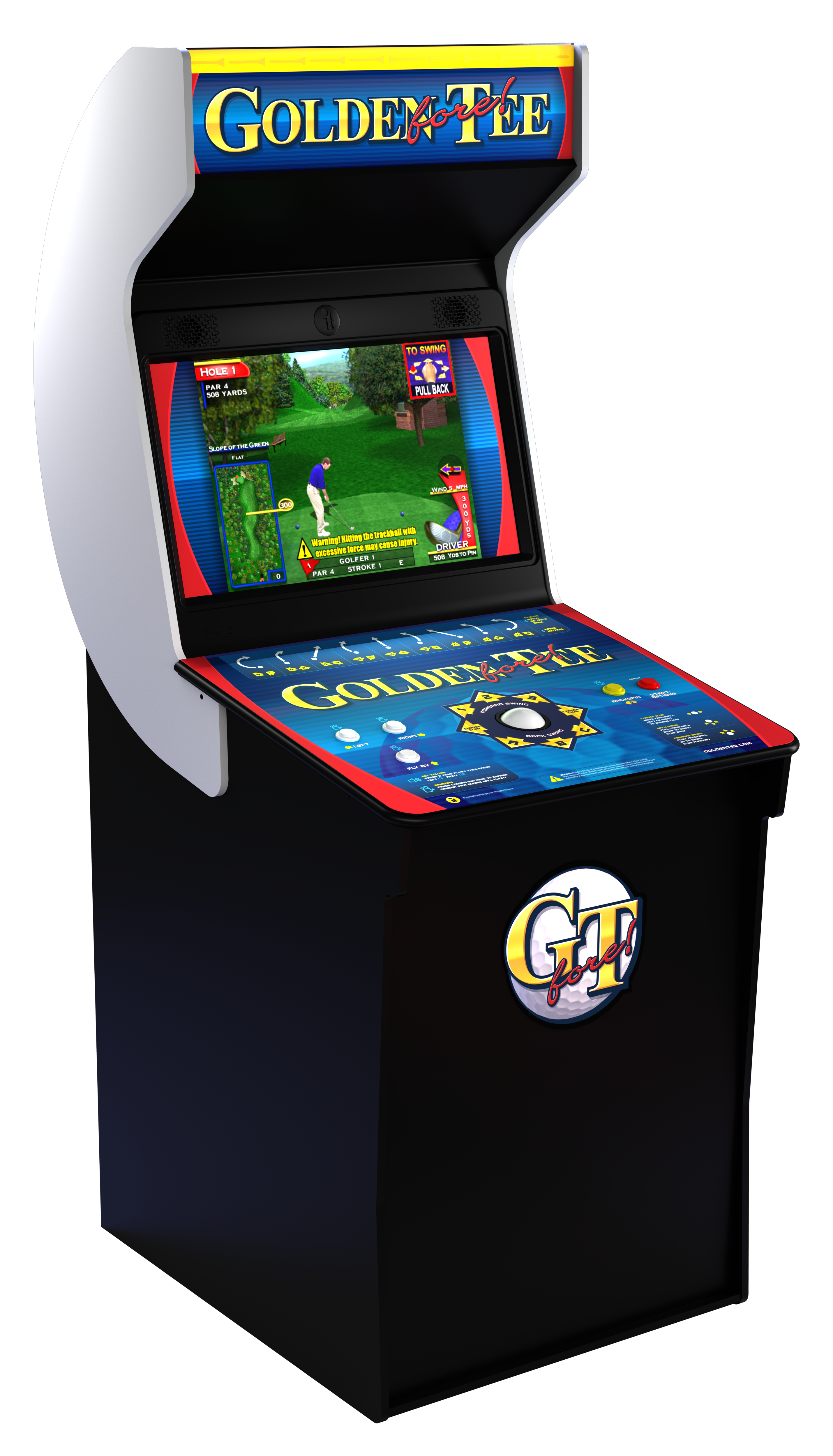 Golden Tee Fore! Remastered Edition Cabinet Right View