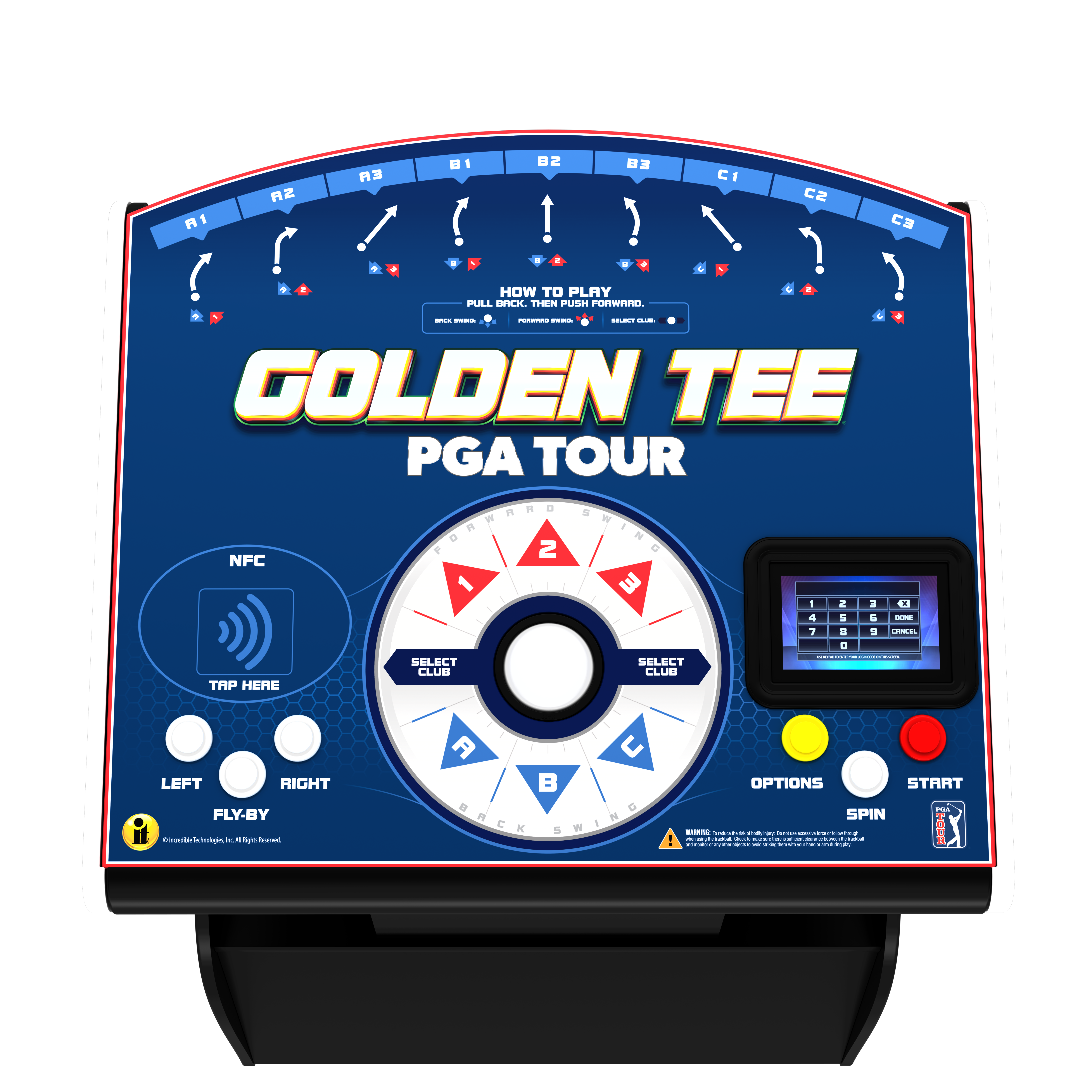 Golden Tee PGA TOUR Showpiece Pro Cabinet