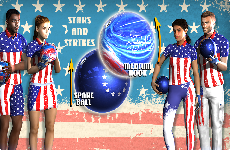 <h1>Stars and Strikes Bundle Available Now!</h1><p>Represent the Red, White & Bowl for the 4th of July!</p> Marquee 1