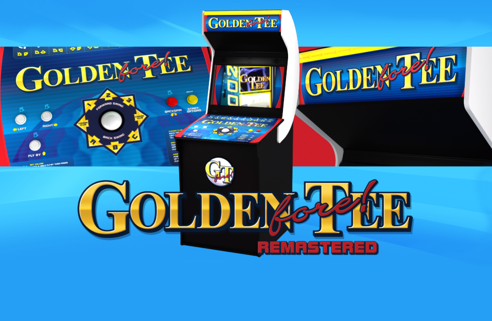 <h1>Back to the Future: Golden Tee Fore! Remastered</h1><p>The Iconic Arcade Title Returns, Bringing Retro Joy and Cutting-Edge Tech into Your Family Game Room</p> Marquee 0