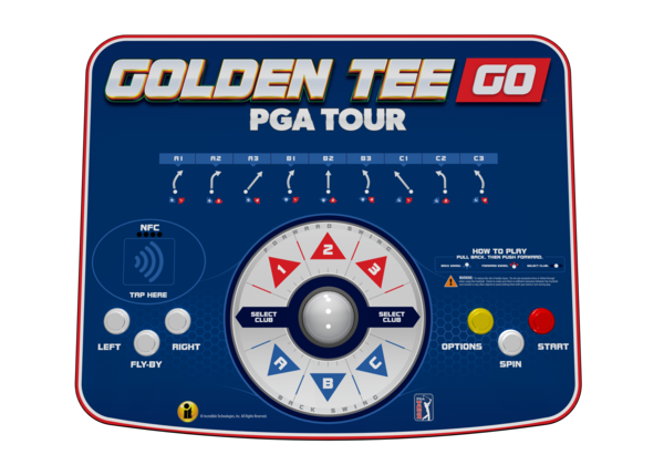 Golden Tee Go PGA TOUR cabinet