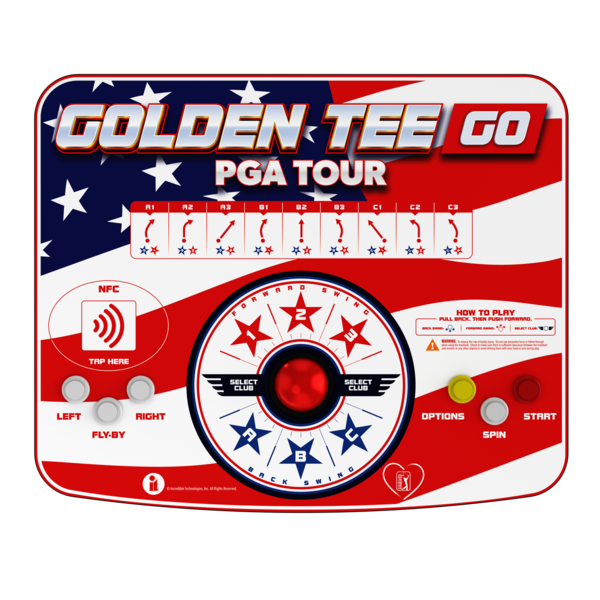 Golden Tee GO PGA TOUR: Stars and Stripes Edition cabinet